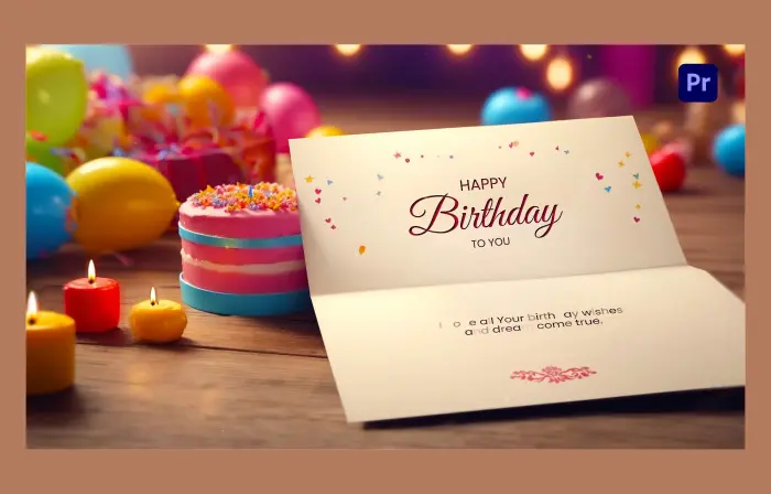 Extraordinary 3D Birthday Invitation Card Slideshow